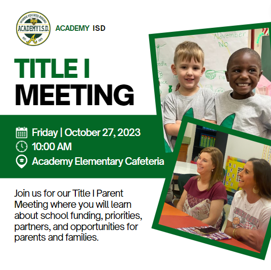  Title I Parent Meeting